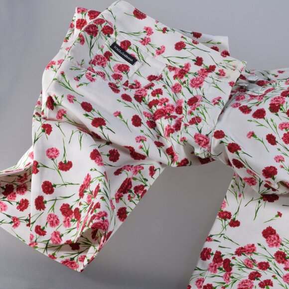 New Dolce & Gabbana Women's Capri Pants Italy Size 38 - Picture 4 of 6